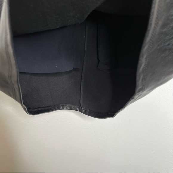 COMMANDO Black Faux Leather Pencil Midi Skirt Size L Lined Revolve - Picture 10 of 16